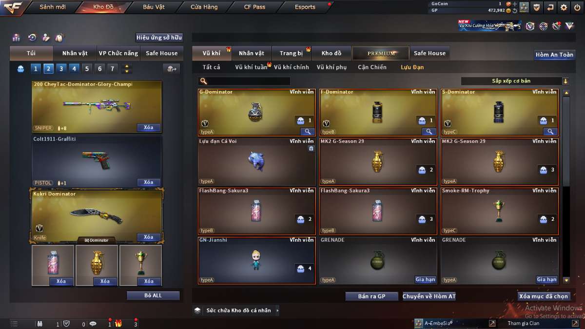 shop acc cf uy tin gia re